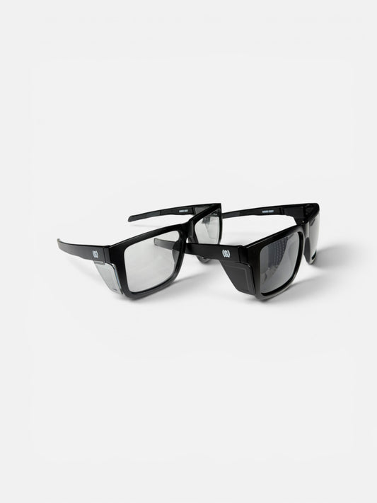 WG WAVES Z87 XL BUNDLE - ONE PAIR BLK AND ONE PAIR CLEAR LENS